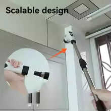 Electric Spin Scrubber Cordless Cleaning Brush with 8 Replaceable Brush Heads 2 Extension Handle for Bathtub Kitchen Window