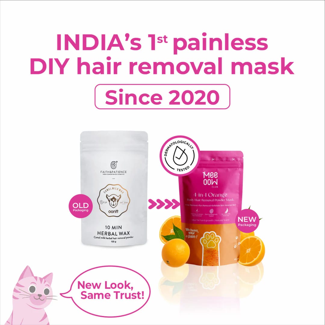 The 4-in-1 Orange Body Hair Removal Wax Powder Mask