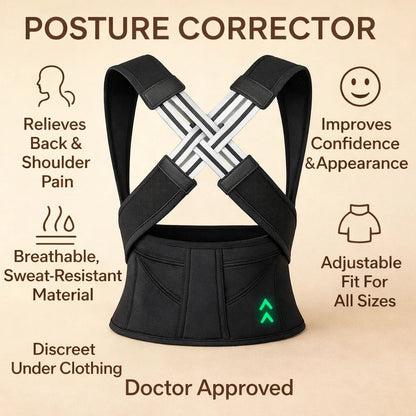 Shoulder & Back Posture Correction Belt || 2 in 1
