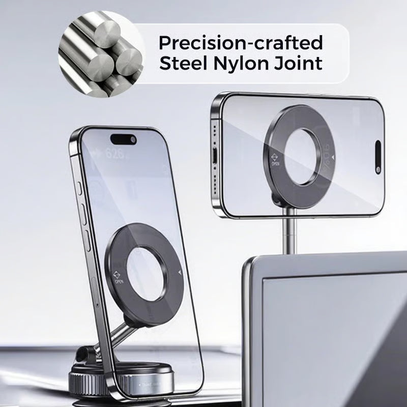 Retractable Car Phone Mount - 360° Magnetic Holder